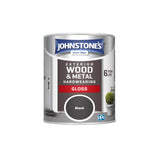 Johnstone's exterior gloss paint black 750ml, UK version
