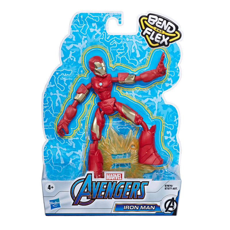 Marvel Bend and Flex Action Figure Iron Man 22.9cm, imported from the UK