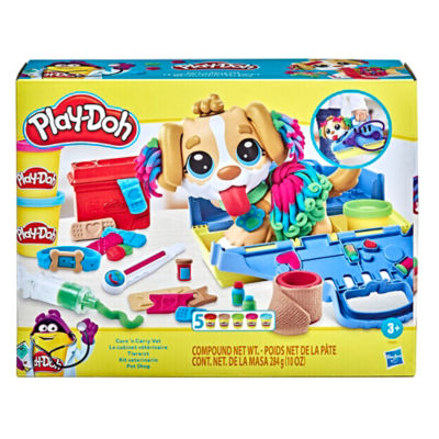 Play-Doh vet playset with toy dog and grooming tools - British product