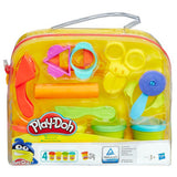 Play-Doh Modelling Dough Starter Set with 4 colours and 9 tools, imported from the UK
