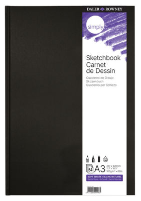 ASDA Daler-Rowney Simply A3 Hard Bound Art Sketchbook- Buy online at McGrocer