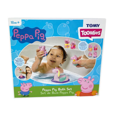 Peppa Pig bath bundle with four squirters and unicorn float, UK version
