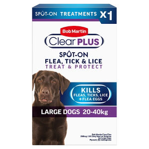 Bob Martin spot-on flea treatment for large dogs 1 pipette - British product