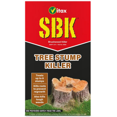 SBK Tree Stump Killer soluble concentrate for garden use, imported from the UK