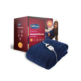 Silentnight luxury heated throw in navy, UK version