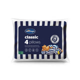 ASDA Silentnight Classic Pillow 4 Pack- Buy online at McGrocer