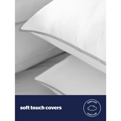 Silentnight Classic Kissen 4er-Pack UK Soft Filled White Set (Britische Marke)