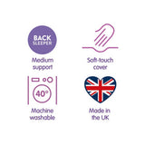 Slumberdown Spring Fresh pillow pair (British brand)