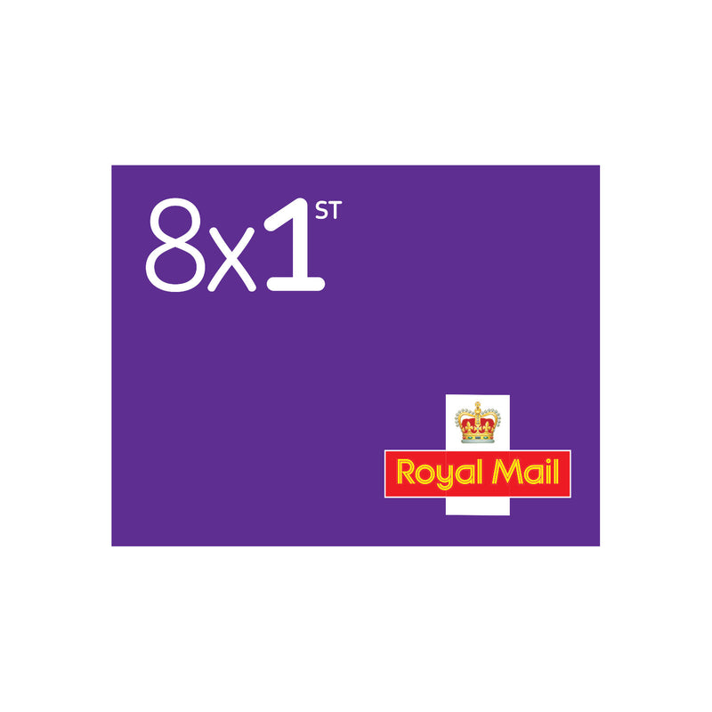 Royal Mail 1st Class stamps 8 pack, imported from the UK