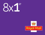 Royal Mail 1st Class stamps 8 pack, imported from the UK