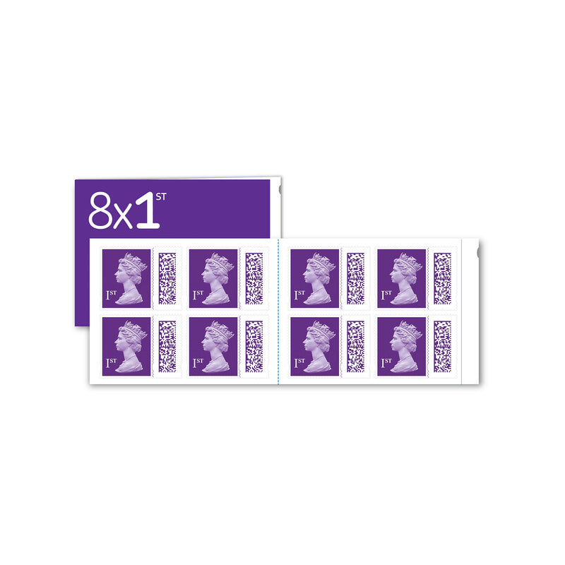 Royal Mail 1st Class stamps 8 pack, imported from the UK