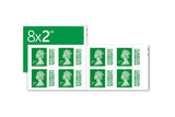 Royal Mail 8 andreklassefrimerker, importert fra Storbritannia
