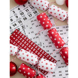 Christmas Bingo Crackers set of six with bingo game (British brand)