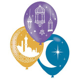 Amscan Eid latex balloons 6-pack 11 inch - British product