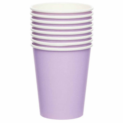 Amscan lavender paper cups 8 pack, imported from the UK