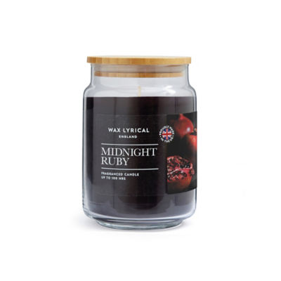 Wax Lyrical candle Midnight Ruby large jar, UK version