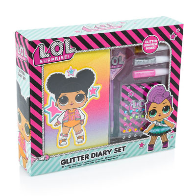 L.O.L. Surprise! DIY diary set with gems and stickers, imported from the UK