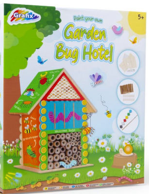 Grafix paint your own garden bug hotel kit, imported from the UK