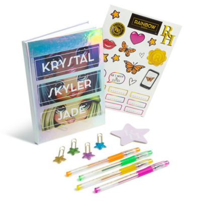 Rainbow High holographic notebook set craft kit, imported from the UK