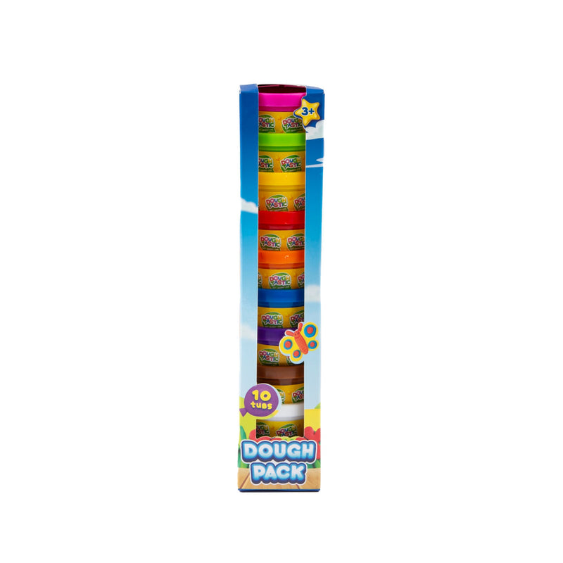 Modeling dough set with 10 mini tubs - British product