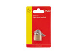 Brass padlock 20mm with steel chrome plated shackle design (British brand)