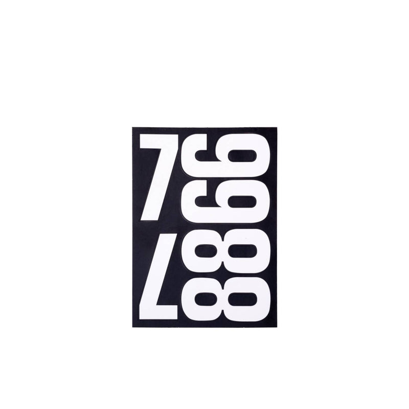 Sterling wheelie bin numbers and letters self-adhesive set, imported from the UK