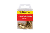 ASDA Sterling Small No. 1 Picture Hooks Pack of 13- Buy online at McGrocer