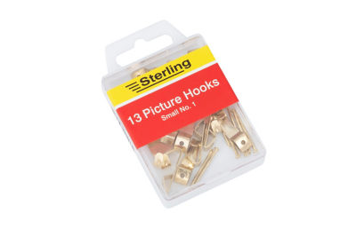 Sterling small no. 1 picture hooks pack of 13 (British brand)
