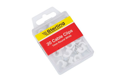 Sterling 20 Cable Clips (Round 7mm)