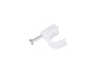 Sterling cable clips round 7mm 20 pack (British brand)