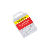 Sterling cable clips round 7mm 20 pack (British brand)
