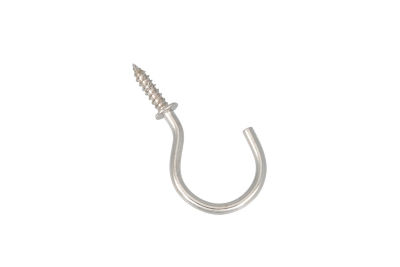 Chrome plated cup hooks pack of 10 (British brand)