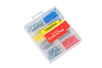 Sterling 104 piece screw and anchor set (British brand)