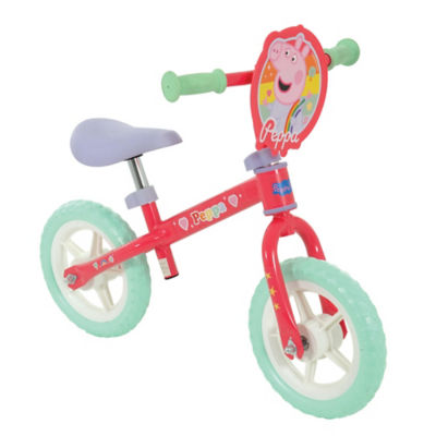 Peppa Pig 10-inch balance bike with adjustable saddle, imported from the UK