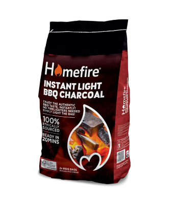 Supagrill Instant Light BBQ Charcoal 2 x 850g, imported from the UK