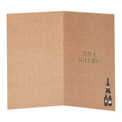 George Home birthday card beer bottle design - British product