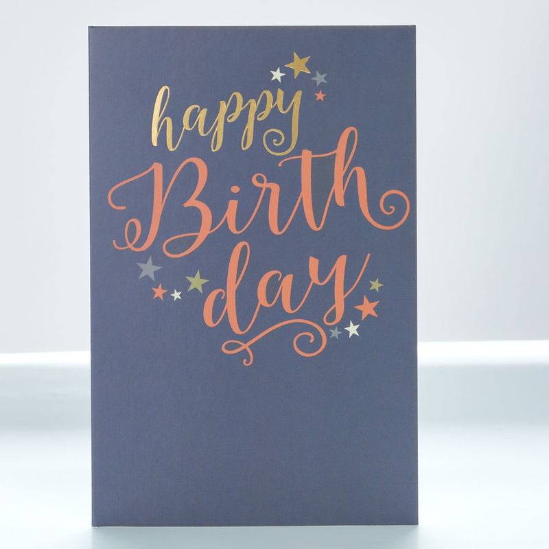 George Home modern birthday greeting card 14x21cm, UK version