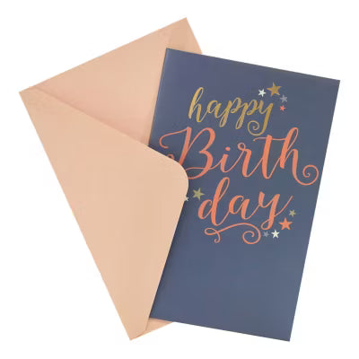 George Home modern birthday greeting card 14x21cm, UK version