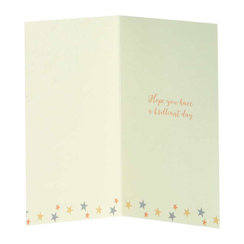 George Home modern birthday greeting card 14x21cm, UK version