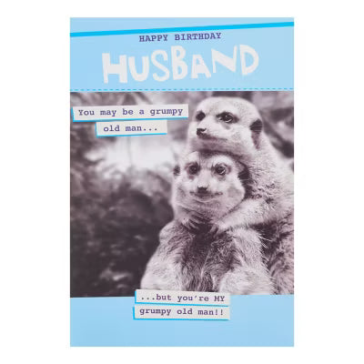 ASDA Quitting Hollywood Husband Birthday Card 159x235mm, imported from the UK