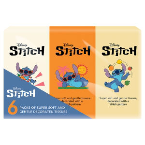 Disney Stitch decorated tissues 6 packs, imported from the UK