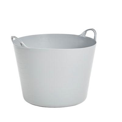 Strata Flexi Storage Tub Cool Grey 14L Plastic (British brand)
