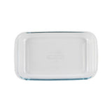 Scoville Glasslux rectangular glass dish with lid 2.2L (British brand)