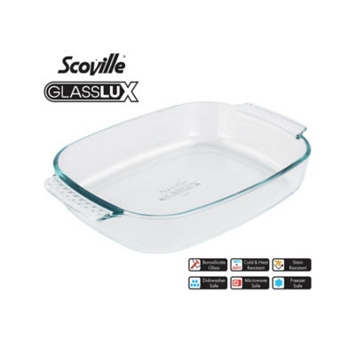Scoville Glasslux 2.7L rectangular roaster (British brand)