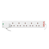 ASDA Status 6-Way Surge-Protected Extension Lead 2m- Buy online at McGrocer