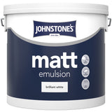 Johnstone's Matt Brilliant White emulsion 5L, UK version
