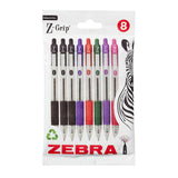 Zebra Z-Grip Assorted Colours Ballpoint Pens 6pk GOODS ASDA