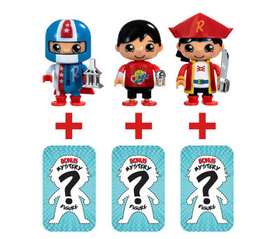Ryan's World mystery figure set 6 pack, UK version