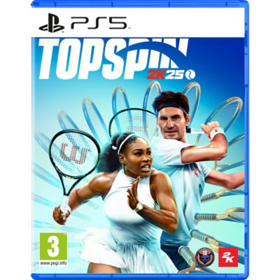 Top Spin 2K25 PS5 tennis video game (British brand)