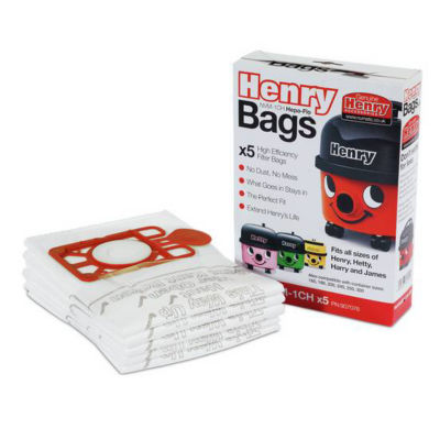 Numatic dust bags HepaFlo 5 Pack, imported from the UK